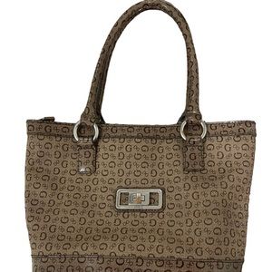 Guess - Tan Guess Logo Shoulder Bag